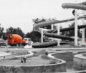 Don W. Reynolds aquatic center in Pauls Valley, Oklahoma using Jacobson ready mixed concrete